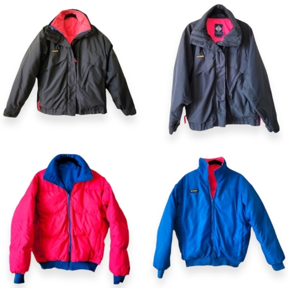 Vintage Columbia Whirlibird Jacket 4-in-1 Reversible Down Puffer & Jacket - Picture 1 of 16